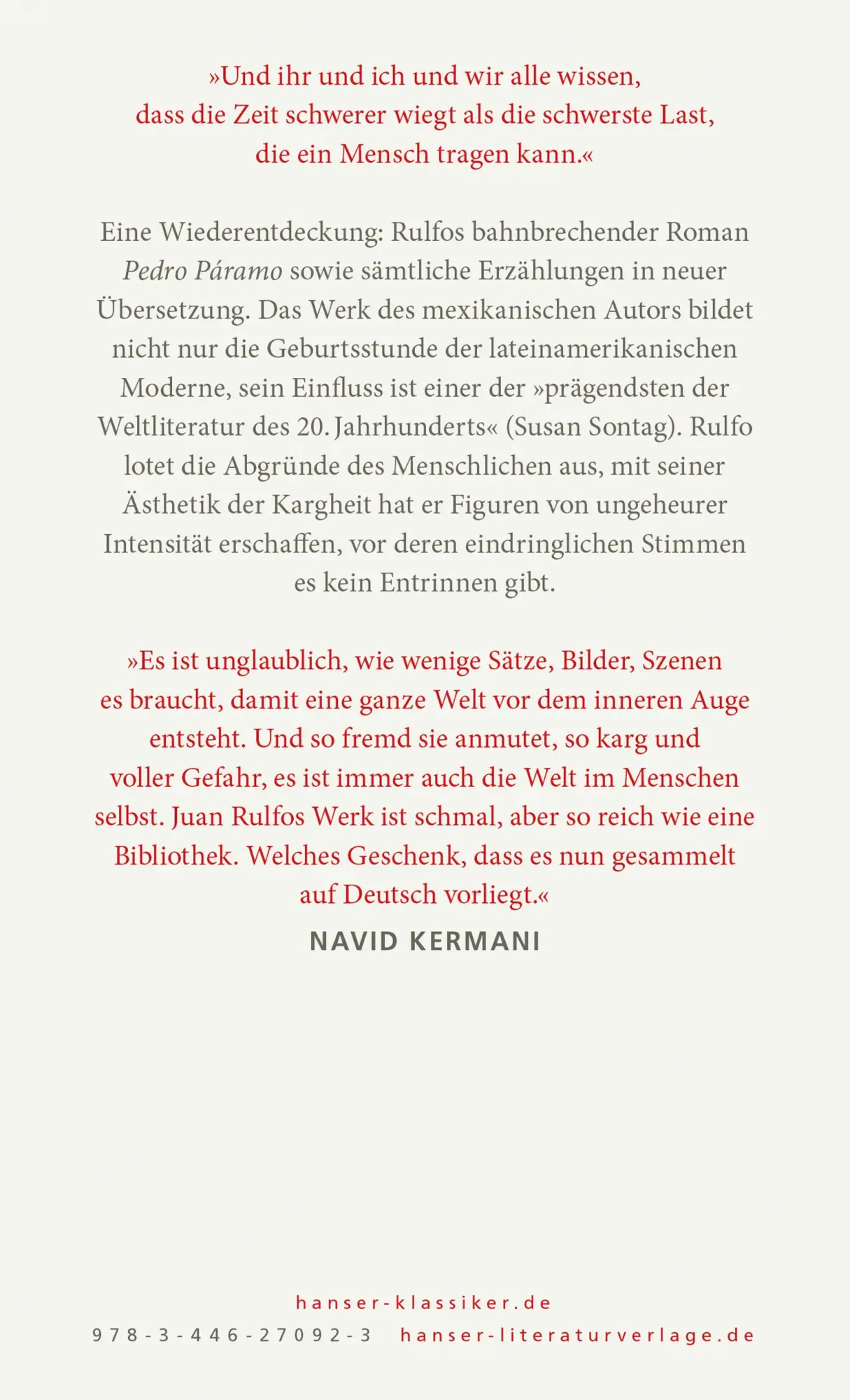 Bild: 9783446270923 | Unter einem ferneren Himmel | Gesammelte Werke | Juan Rulfo | Buch