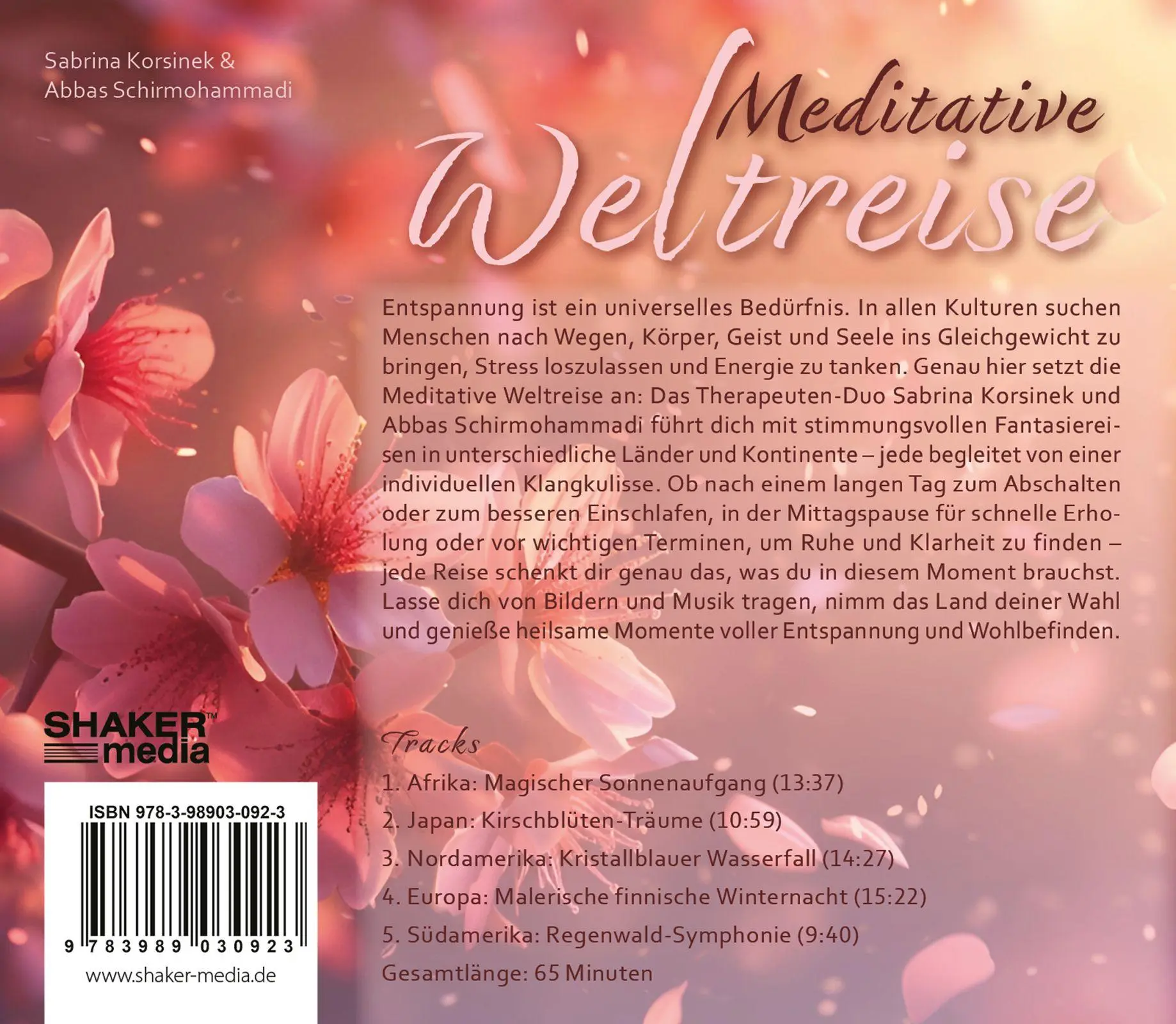 Rückseite: 9783989030923 | Meditative Weltreise | Sabrina Korsinek (u. a.) | Audio-CD | 65 Min.