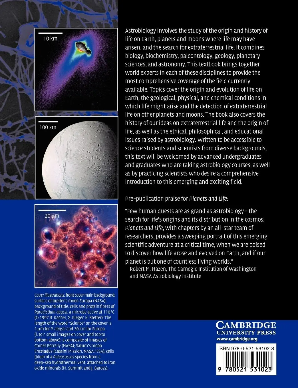 Rückseite: 9780521531023 | Planets and Life | The Emerging Science of Astrobiology | Taschenbuch