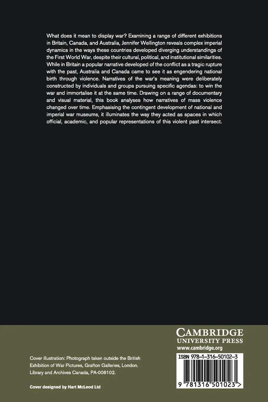 Rückseite: 9781316501023 | Exhibiting War | Jennifer Wellington | Taschenbuch | Englisch | 2019