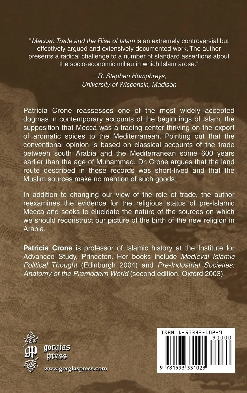 Rückseite: 9781593331023 | Meccan Trade and the Rise of Islam | Patricia Crone | Buch | Gebunden