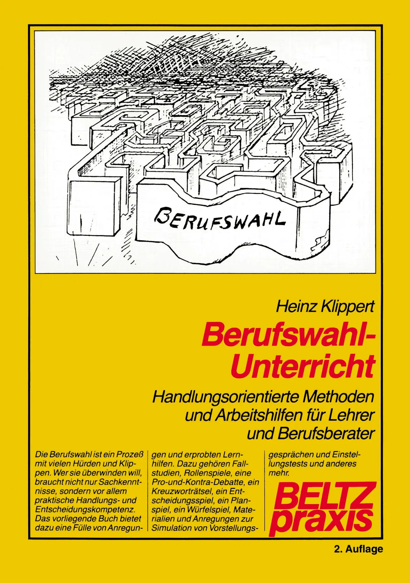 Cover: 9783407621023 | Berufswahl-Unterricht | Heinz Klippert | Taschenbuch | 196 S. | 1999