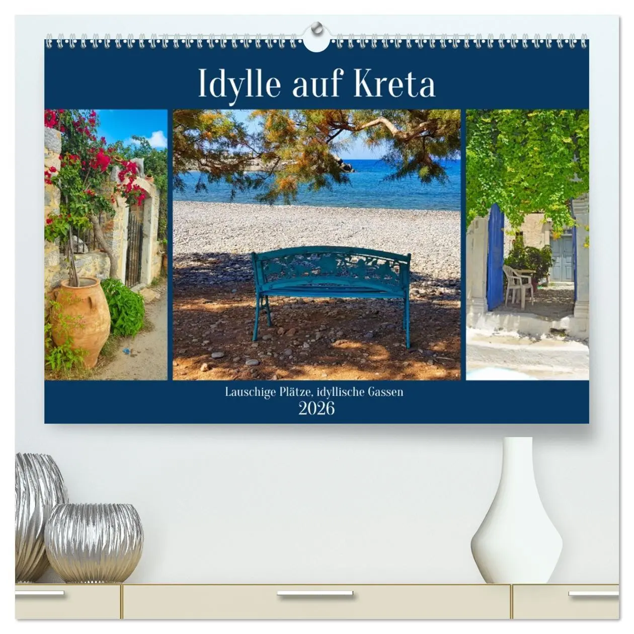 Cover: 9783457671023 | Idylle auf Kreta (hochwertiger Premium Wandkalender 2026 DIN A2...