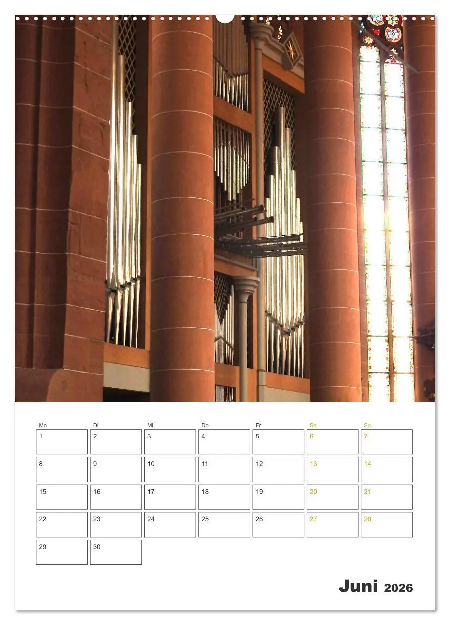 Bild: 9783516381023 | Orgeln zum Verlieben! (Wandkalender 2026 DIN A2 hoch), CALVENDO...