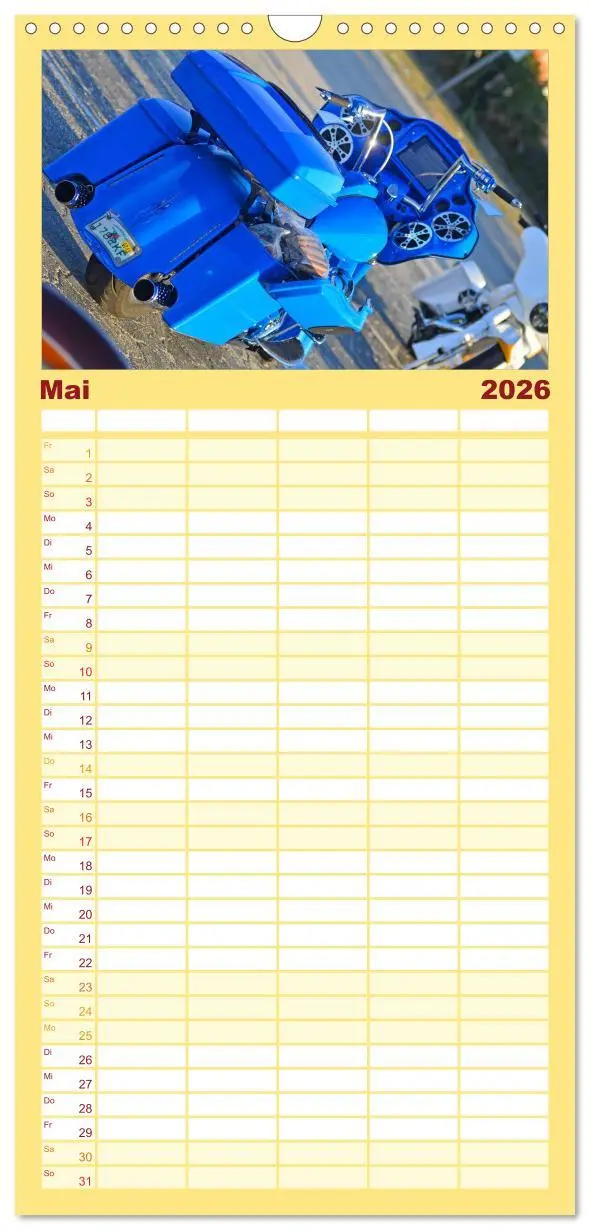 Bild: 9783516521023 | Familienplaner 2026 - BEST OF HARLEY-DAVIDSON BAGGER-STYLE mit 5...