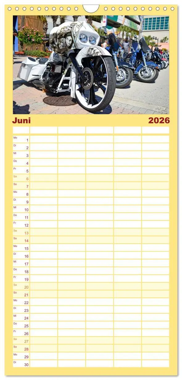 Bild: 9783516521023 | Familienplaner 2026 - BEST OF HARLEY-DAVIDSON BAGGER-STYLE mit 5...