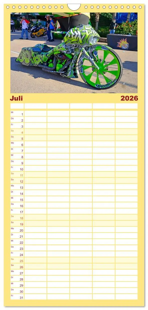 Bild: 9783516521023 | Familienplaner 2026 - BEST OF HARLEY-DAVIDSON BAGGER-STYLE mit 5...