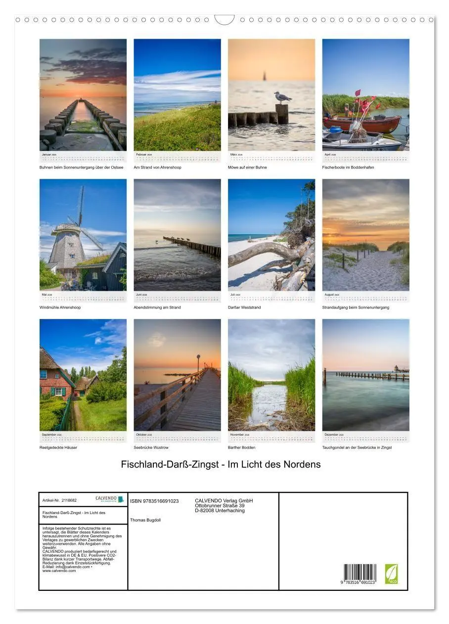 Bild: 9783516691023 | Fischland-Darß-Zingst - Im Licht des Nordens (Wandkalender 2026 DIN...