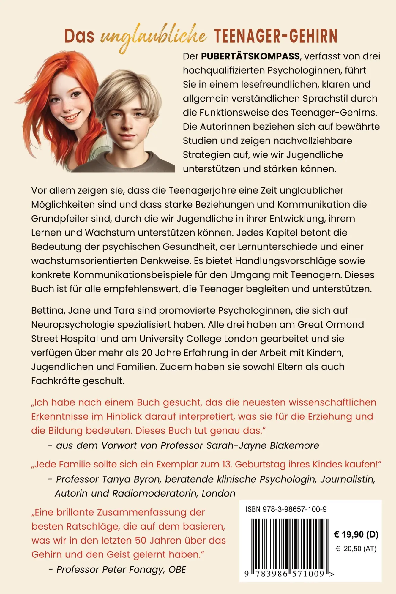 Rückseite: 9783986571023 | Das unglaubliche TEENAGER-GEHIRN | Bettina Hohnen | Buch | 424 S.