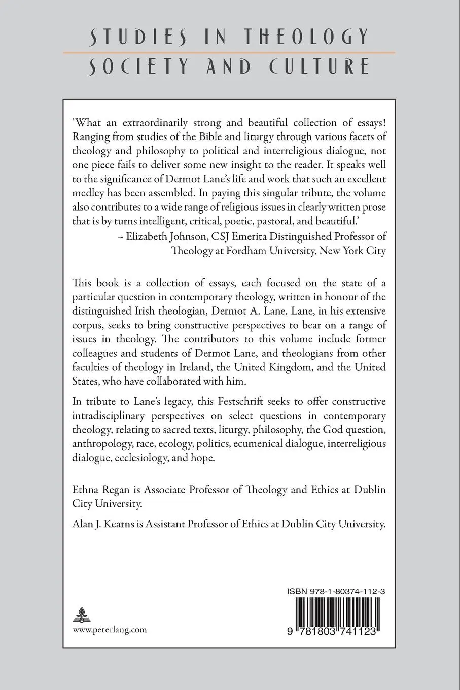 Rückseite: 9781803741123 | Critical Questions in Contemporary Theology: Essays in Honour of...