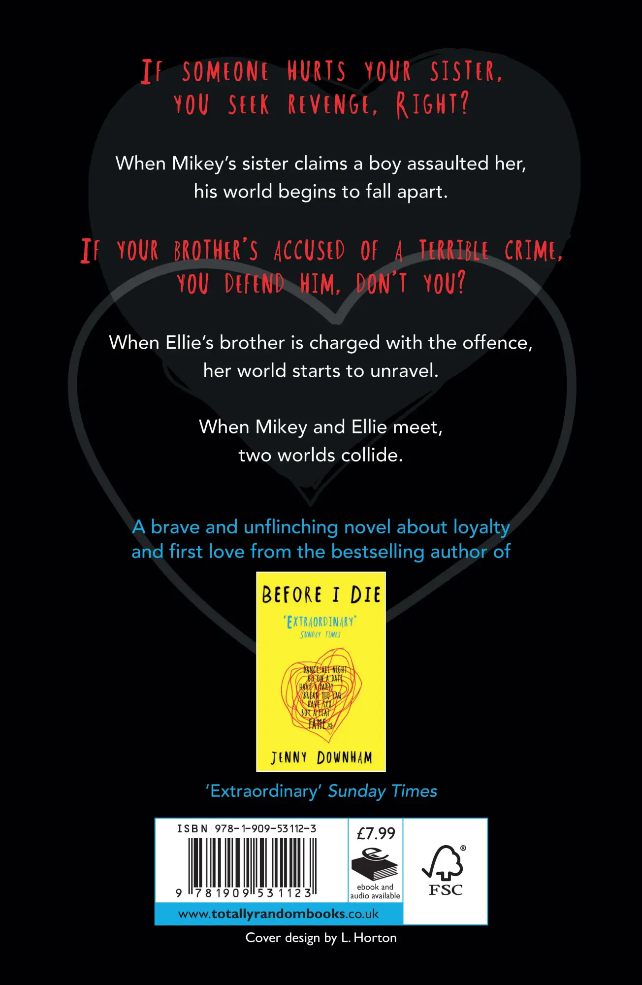 Rückseite: 9781909531123 | You Against Me | Jenny Downham | Taschenbuch | 412 S. | Englisch