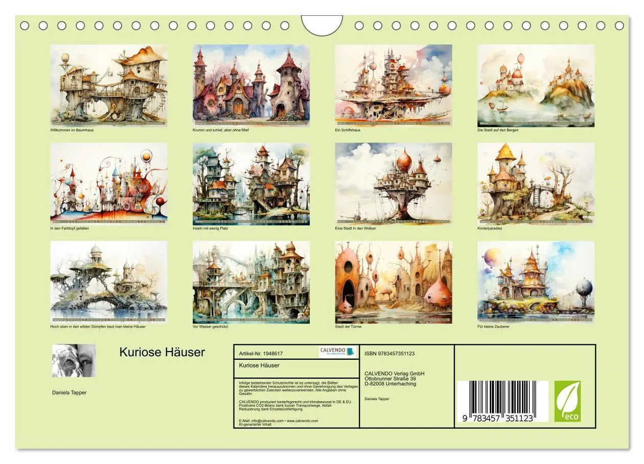 Bild: 9783457351123 | Kuriose Häuser (Wandkalender 2026 DIN A4 quer), CALVENDO...