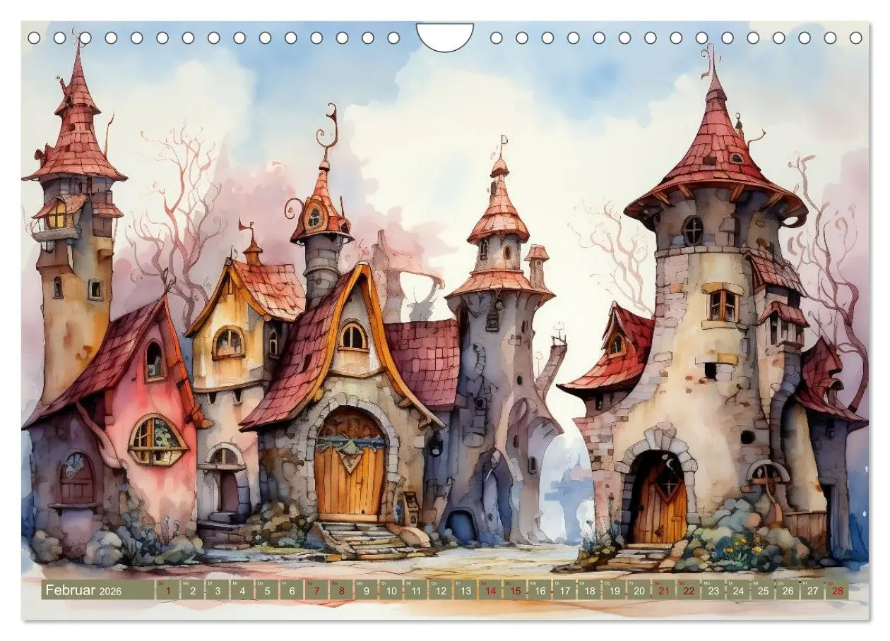 Bild: 9783457351123 | Kuriose Häuser (Wandkalender 2026 DIN A4 quer), CALVENDO...