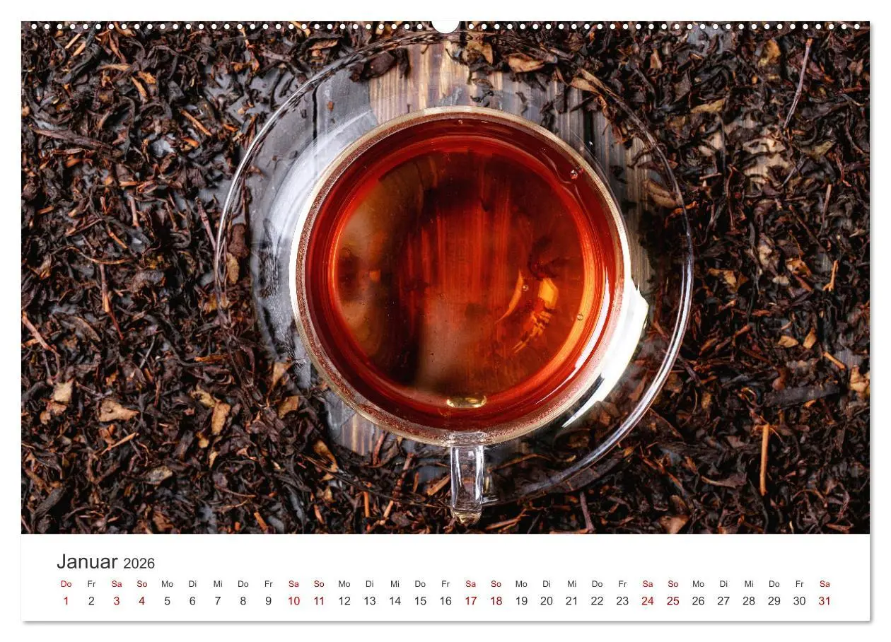 Bild: 9783457421123 | It's Tea Time (hochwertiger Premium Wandkalender 2026 DIN A2 quer),...