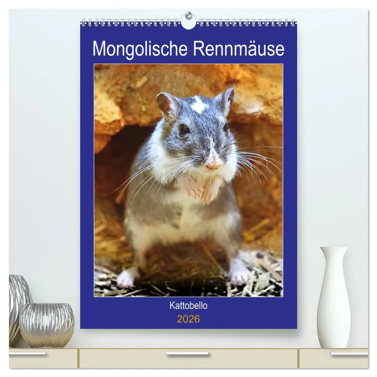 Cover: 9783516371123 | Mongolische Rennmäuse (hochwertiger Premium Wandkalender 2026 DIN...