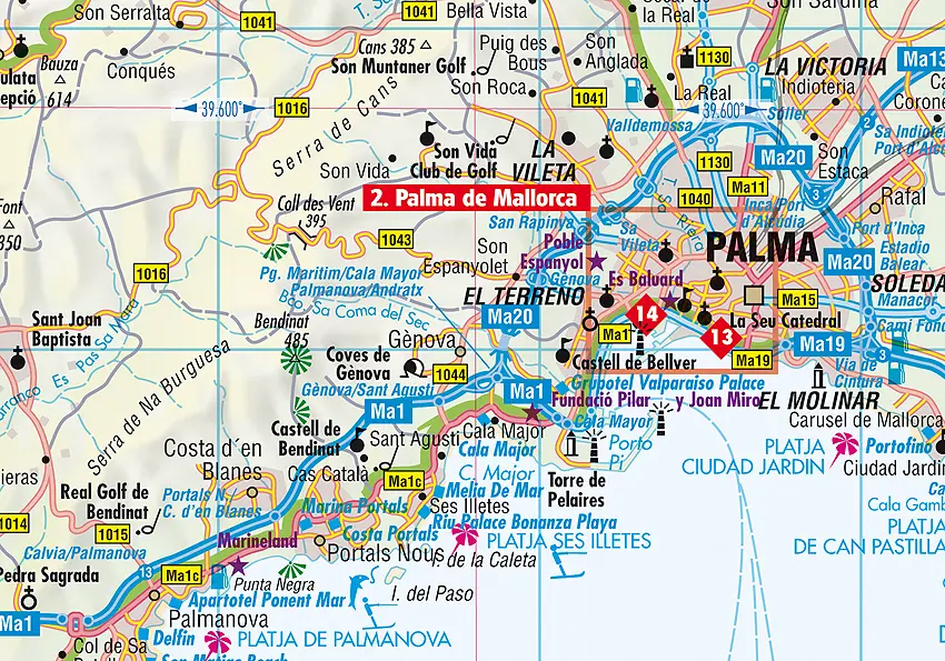 Bild: 9783865921123 | Mallorca/Majorca | (Land-)Karte | gefalzt | 2 S. | Englisch | 2018