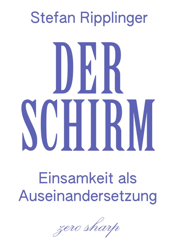 Cover: 9783945421123 | Der Schirm | Einsamkeit als Auseinandersetzung | Stefan Ripplinger