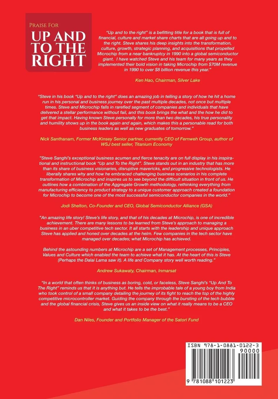 Rückseite: 9781088101223 | Up and to the Right | Steve Sanghi | Buch | Englisch | 2023