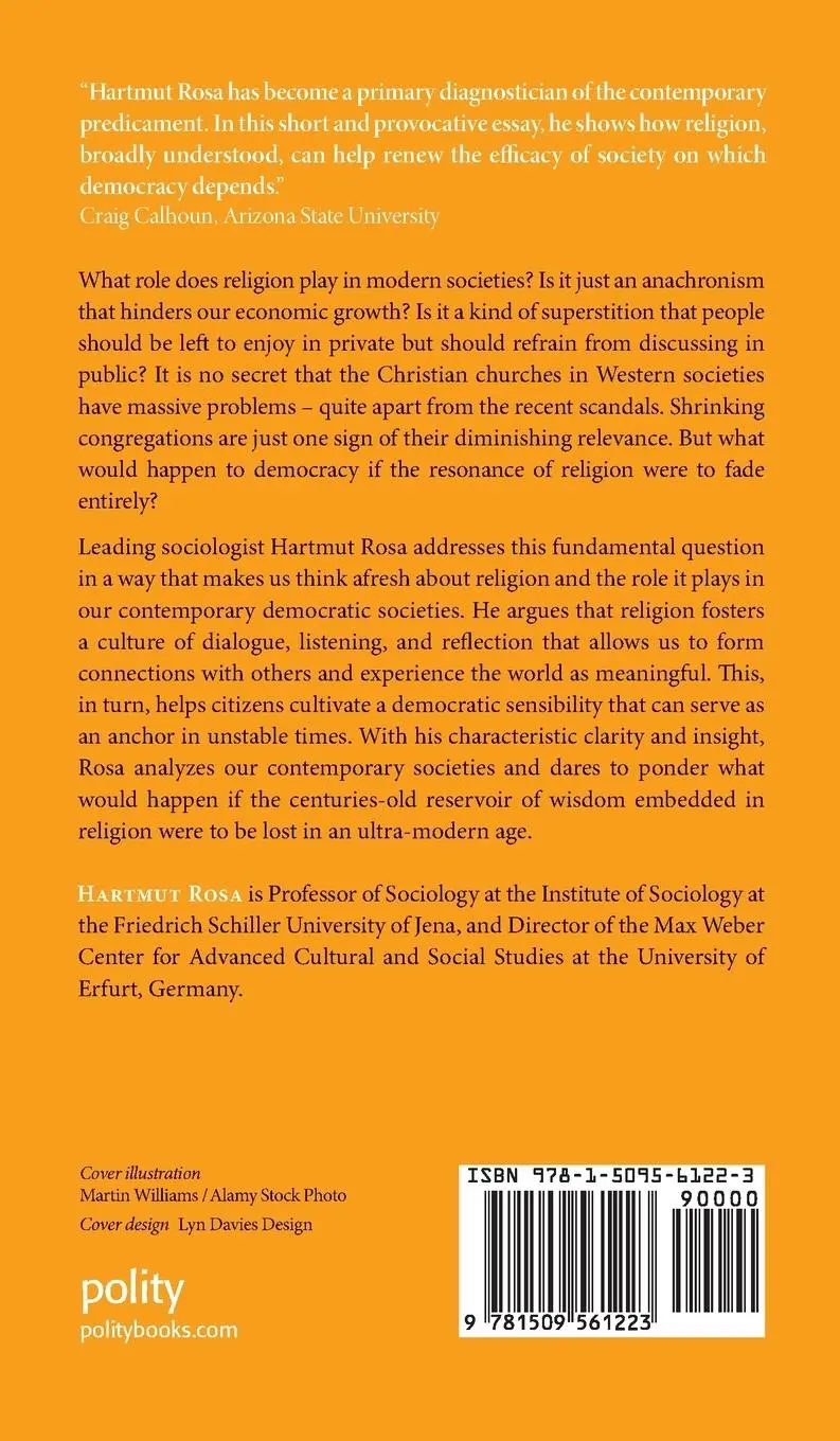 Rückseite: 9781509561223 | Democracy Needs Religion | Hartmut Rosa | Buch | 84 S. | Englisch
