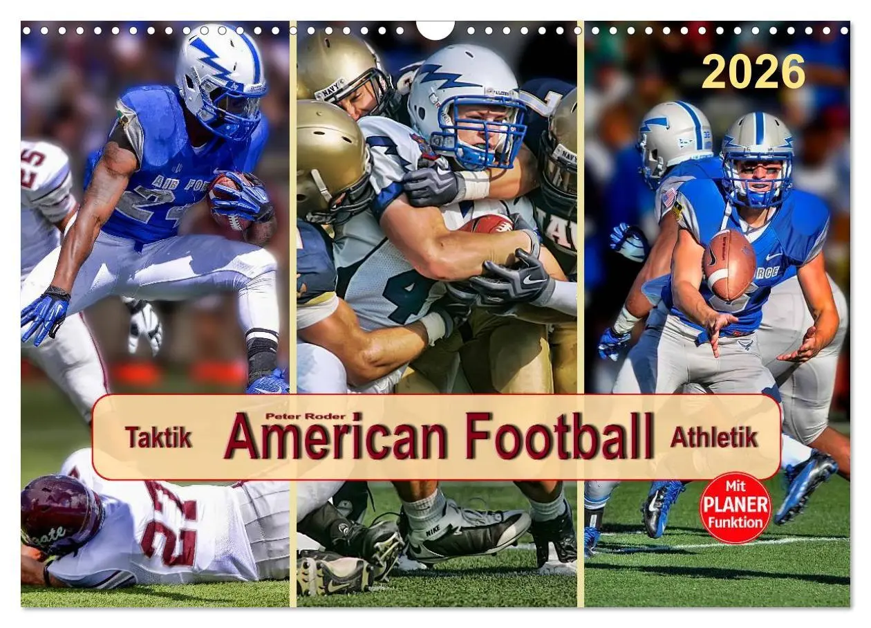 Cover: 9783457961223 | American Football - Taktik und Athletik (Wandkalender 2026 DIN A3...