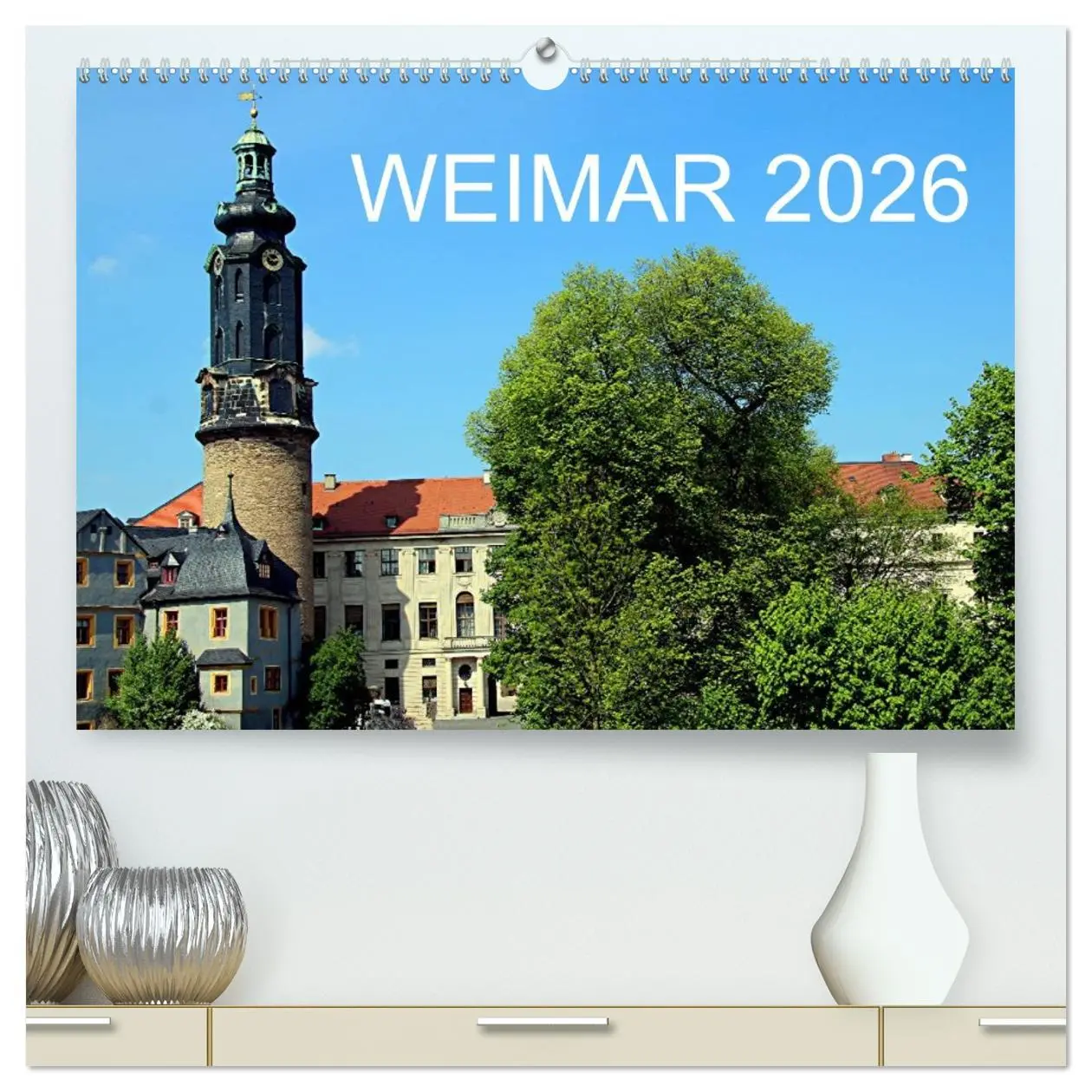 Cover: 9783516121223 | Weimar 2026 (hochwertiger Premium Wandkalender 2026 DIN A2 quer),...