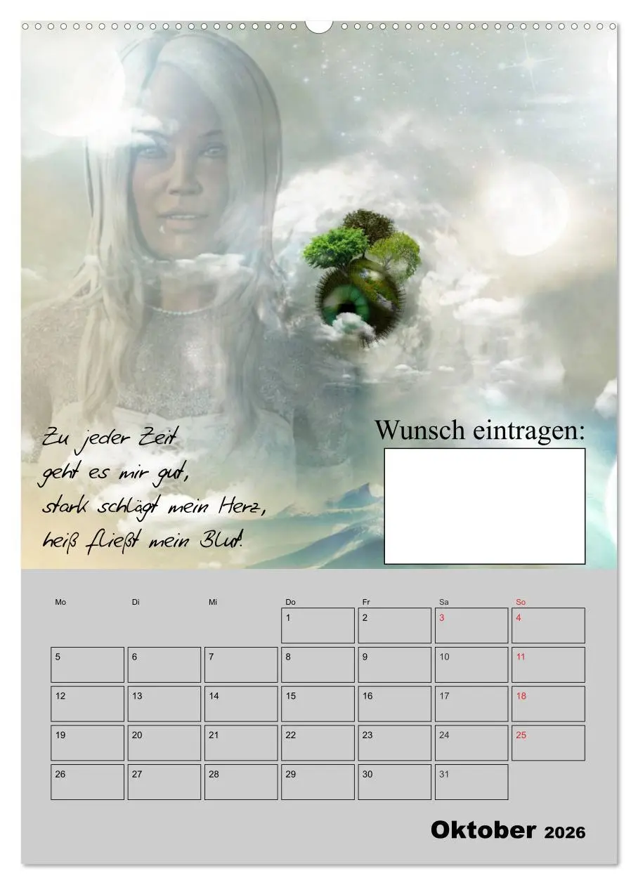 Bild: 9783516431223 | Wunsch- und Zauberkalender (hochwertiger Premium Wandkalender 2026...