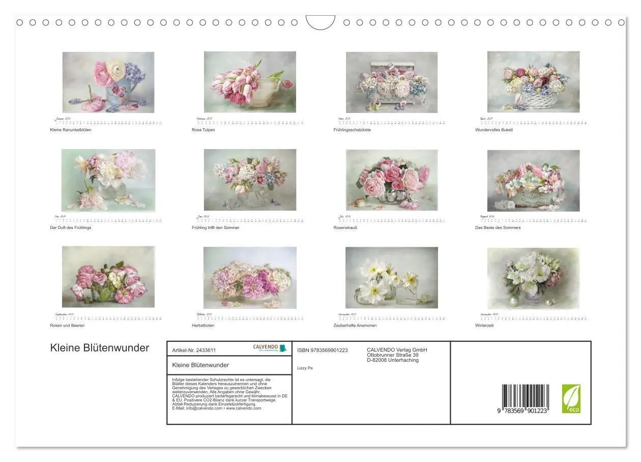 Bild: 9783569901223 | Kleine Blütenwunder (Wandkalender 2027 DIN A3 quer), CALVENDO...