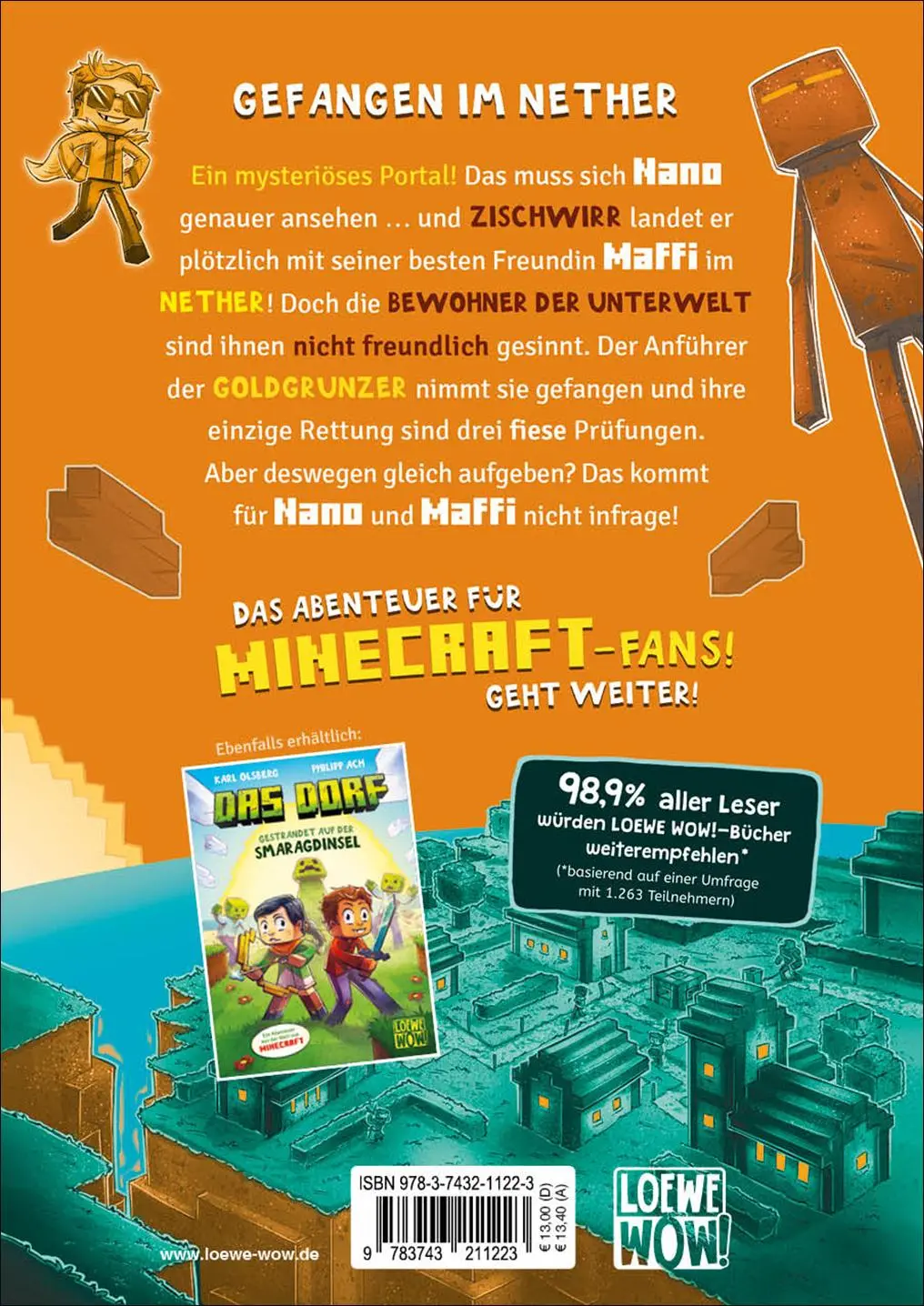 Rückseite: 9783743211223 | Das Dorf (Band 2) - Gefahr im Nether | Karl Olsberg | Buch | Das Dorf