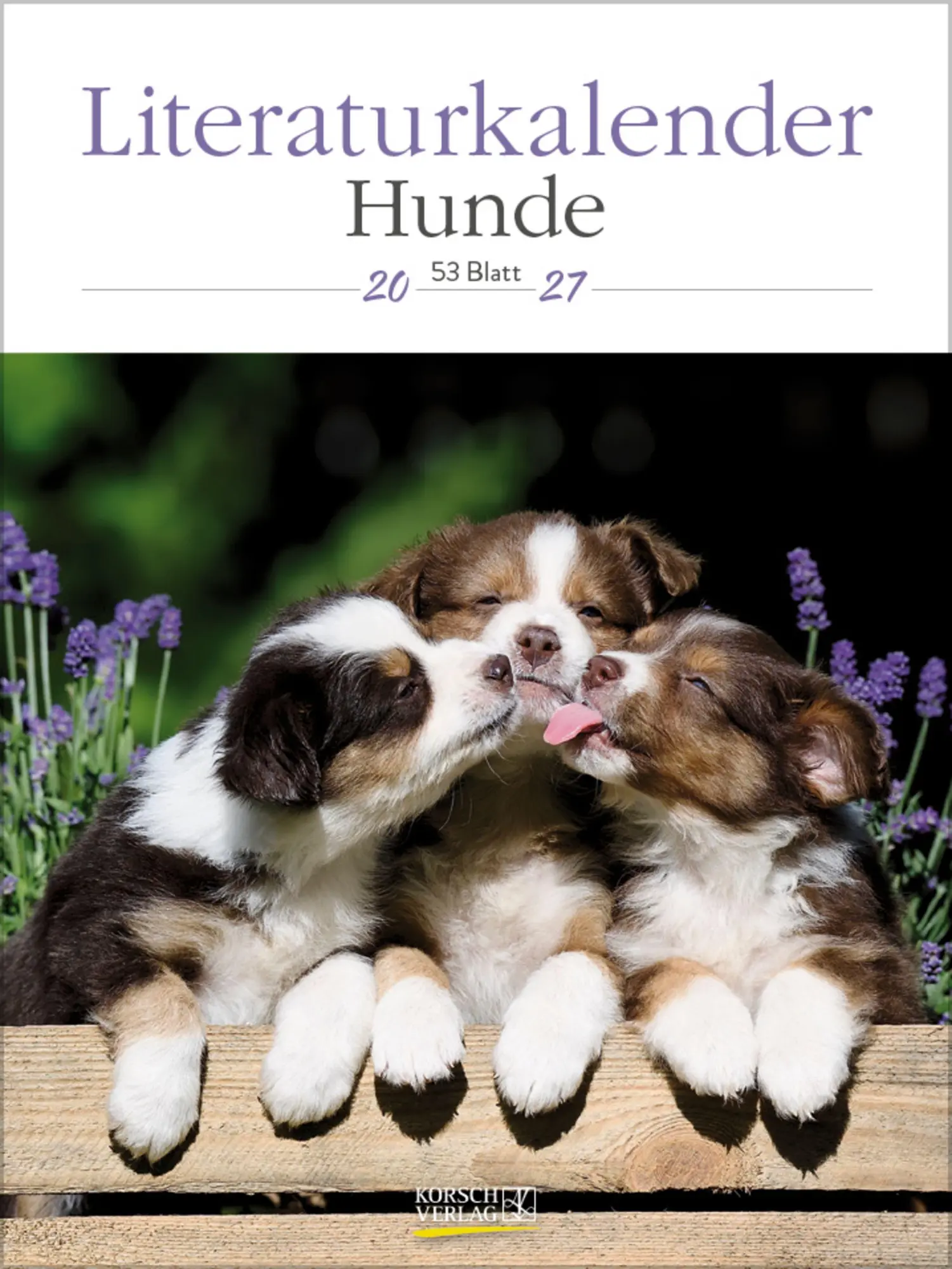 Cover: 9783819301223 | Literaturkalender Hunde 2027 | Korsch Verlag | Kalender | 54 S. | 2027