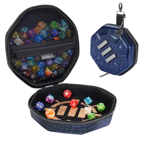 Cover: 637836621323 | ENHANCE Tabletop Collector's Edition Dice Case Blue Dragon Scales