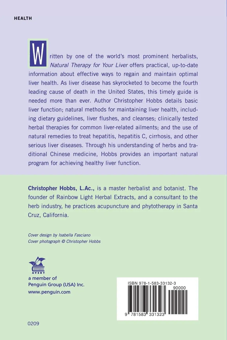 Rückseite: 9781583331323 | Natural Therapy for Your Liver | Christopher Hobbs | Taschenbuch