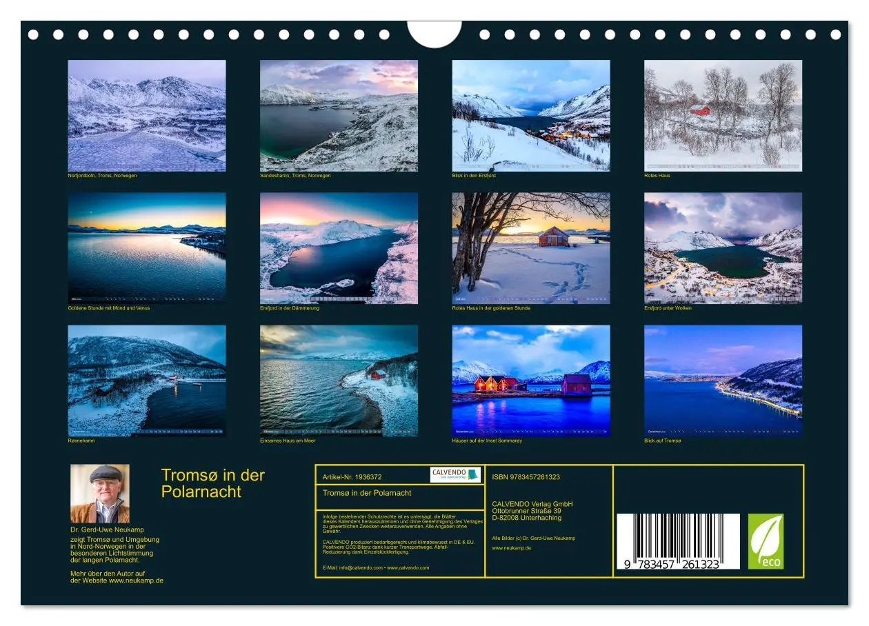 Bild: 9783457261323 | Tromsø in der Polarnacht (Wandkalender 2026 DIN A4 quer), CALVENDO...