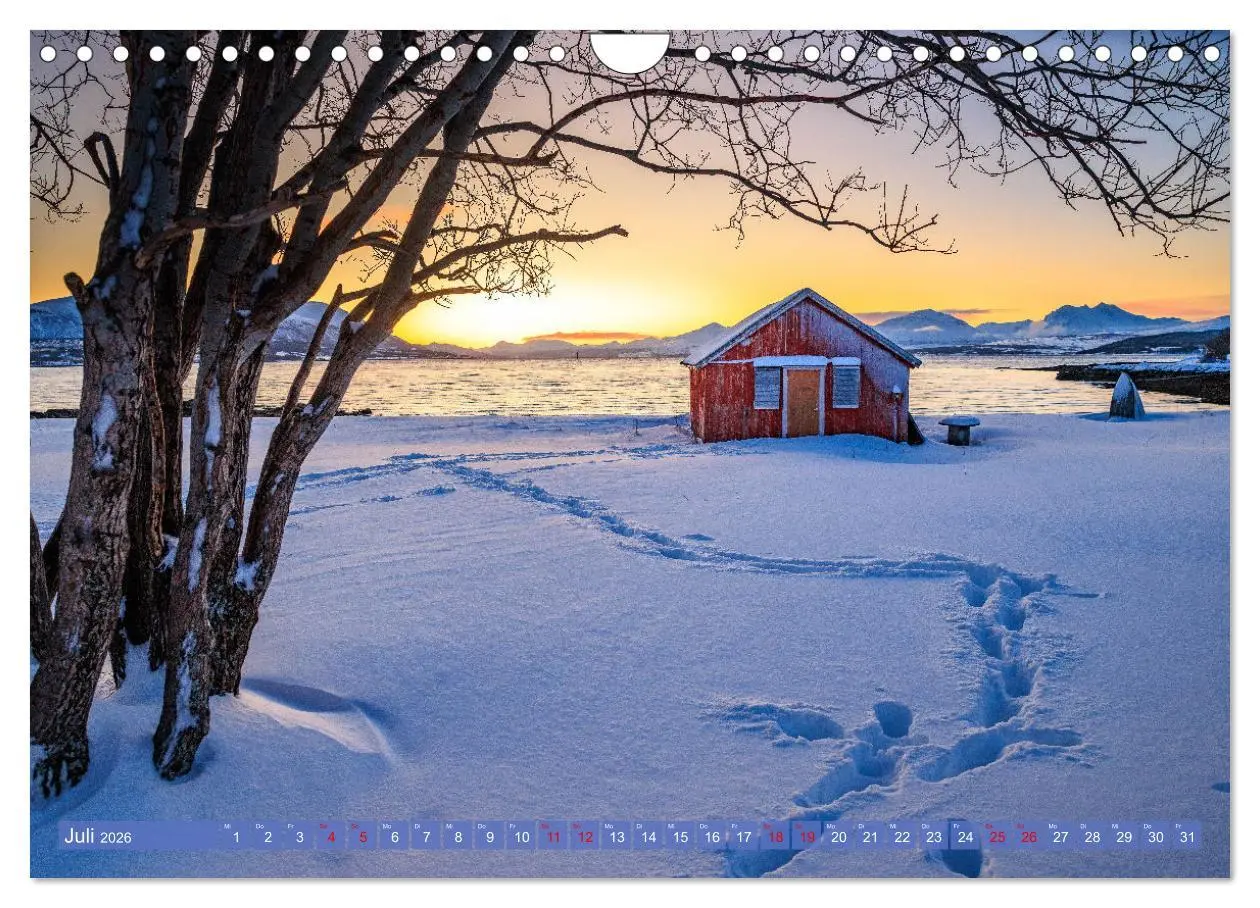 Bild: 9783457261323 | Tromsø in der Polarnacht (Wandkalender 2026 DIN A4 quer), CALVENDO...