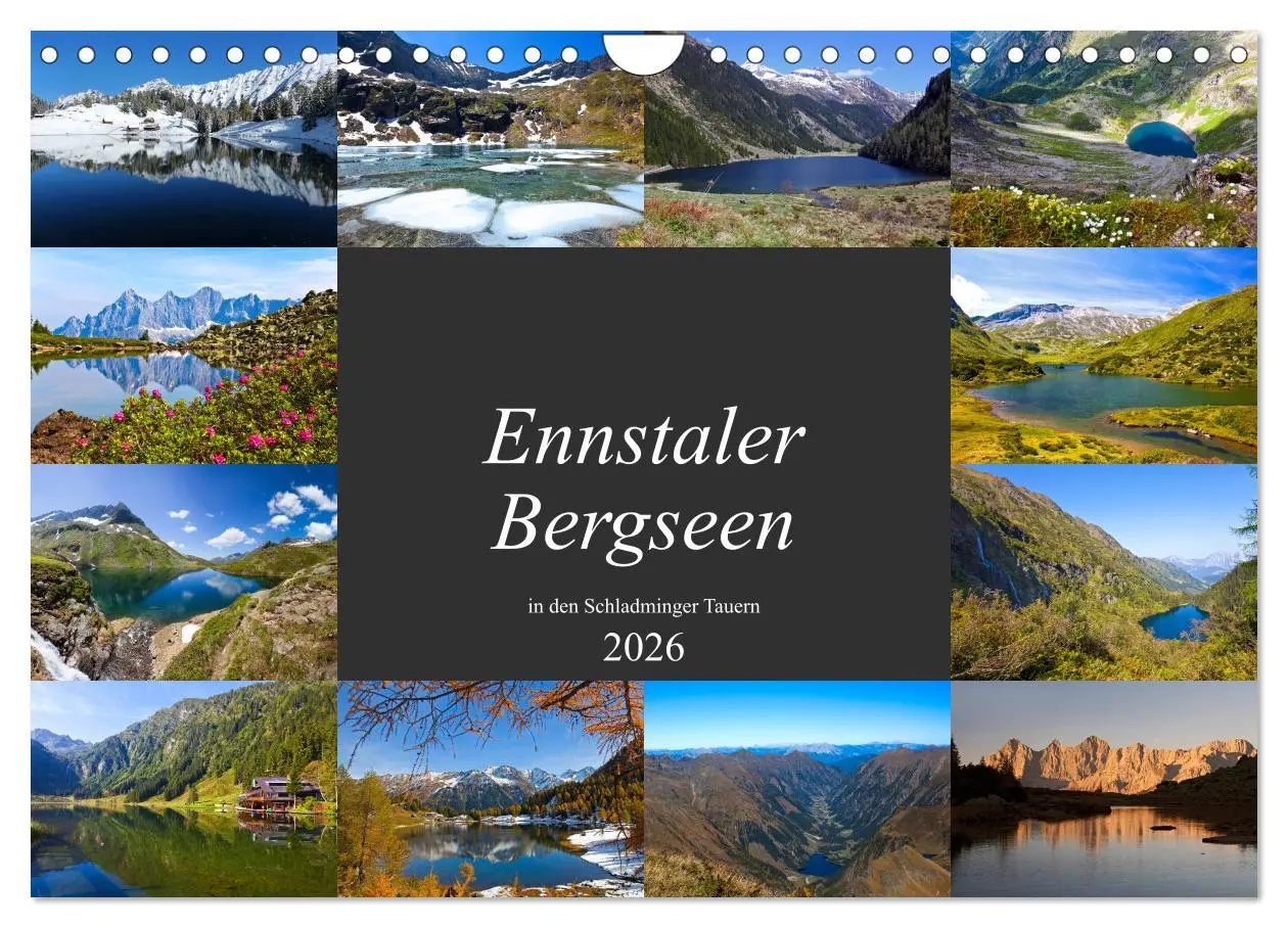 Cover: 9783457881323 | Ennstaler Bergseen in den Schladminger Tauern (Wandkalender 2026...