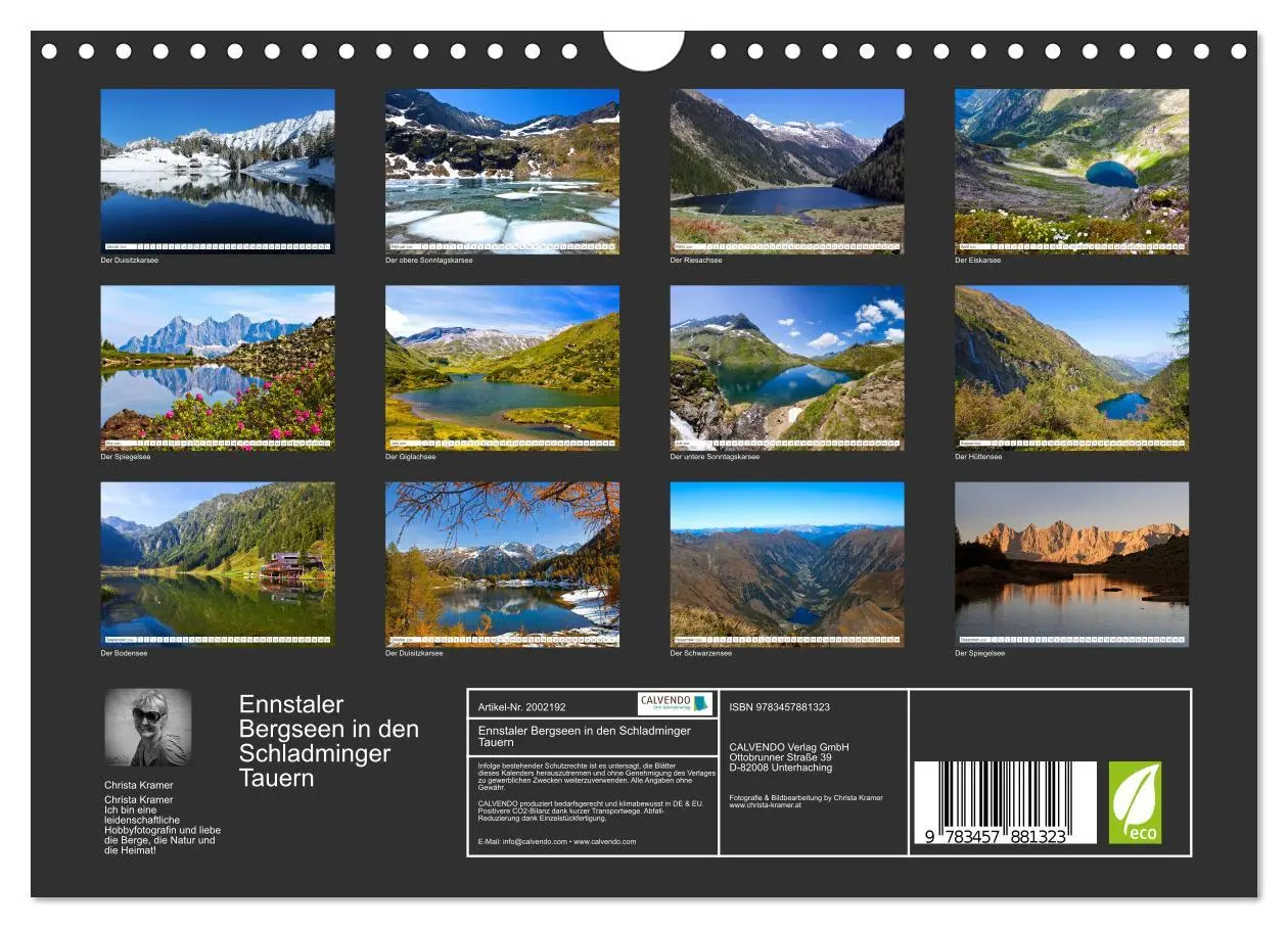 Bild: 9783457881323 | Ennstaler Bergseen in den Schladminger Tauern (Wandkalender 2026...