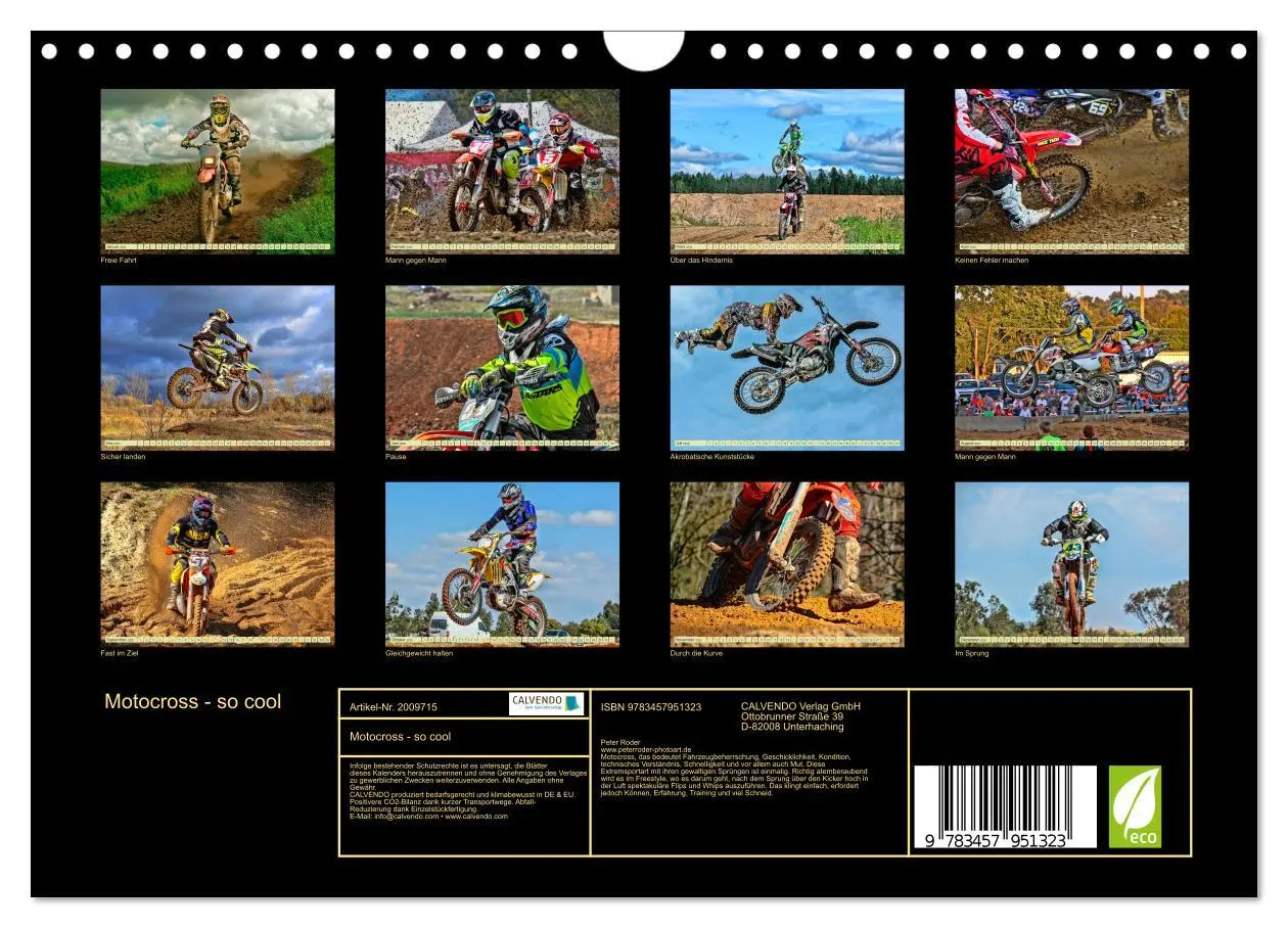 Bild: 9783457951323 | Motocross - so cool (Wandkalender 2026 DIN A4 quer), CALVENDO...