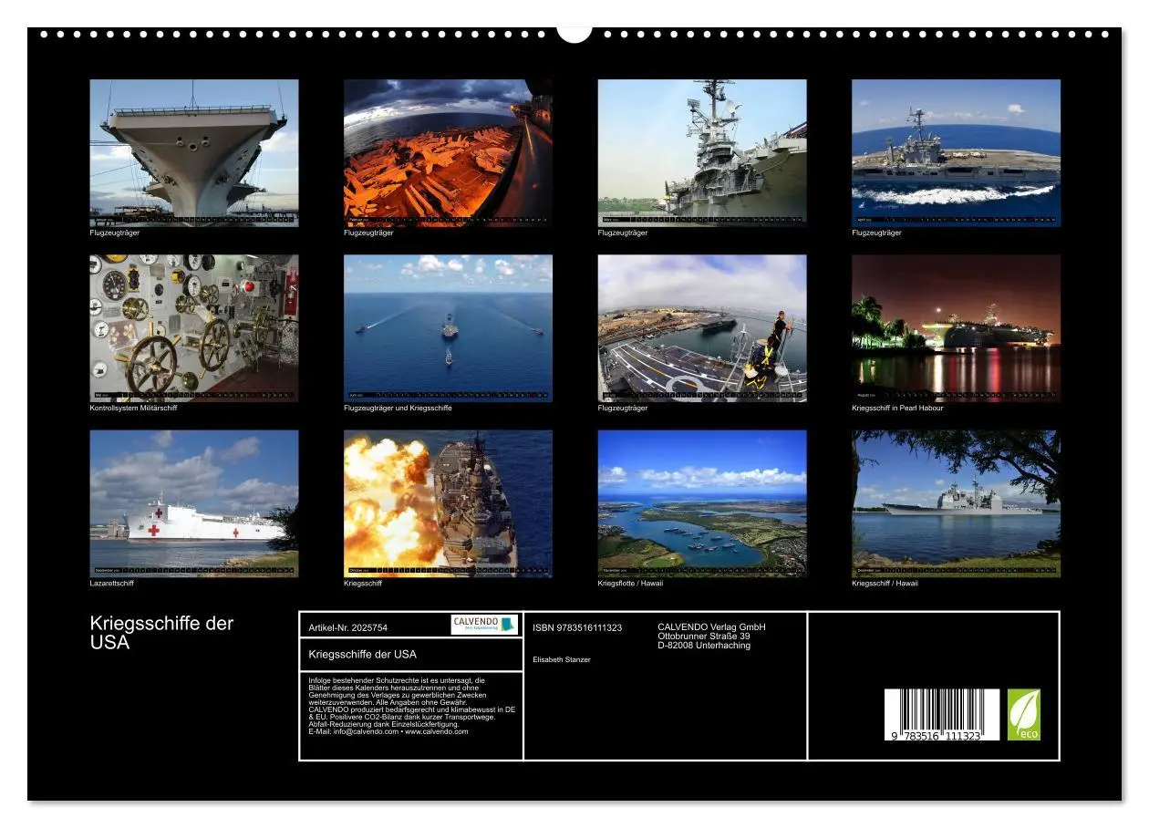 Bild: 9783516111323 | Kriegsschiffe der USA (hochwertiger Premium Wandkalender 2026 DIN...