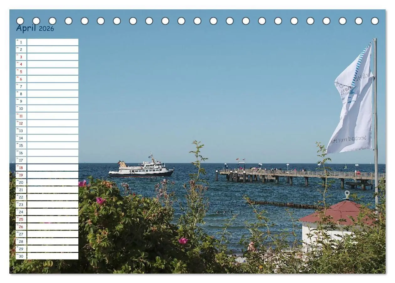 Bild: 9783516661323 | Kühlungsborn Geburtstagsplaner (Tischkalender 2026 DIN A5 quer),...