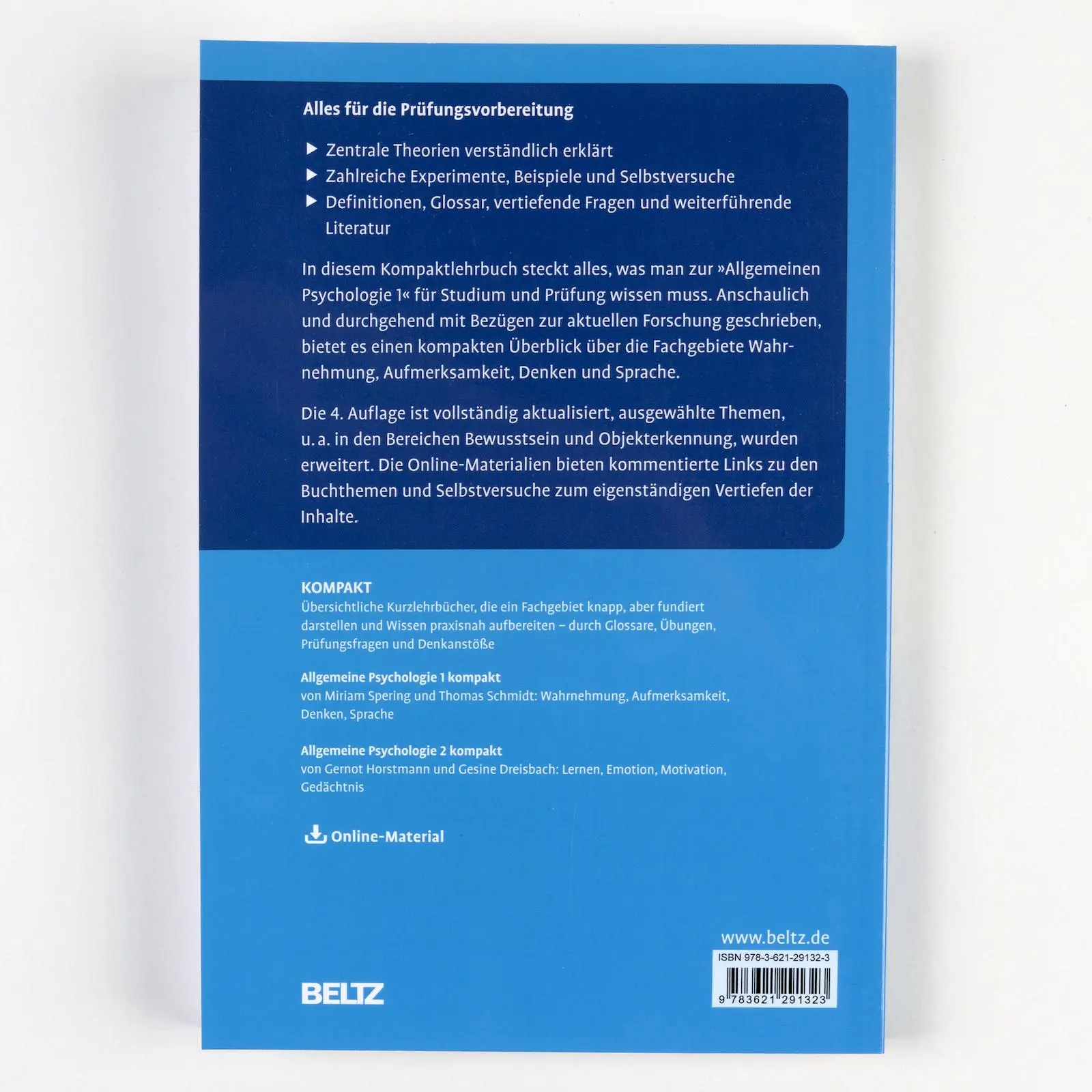 Rückseite: 9783621291323 | Allgemeine Psychologie 1 kompakt | Miriam Spering (u. a.) | Buch