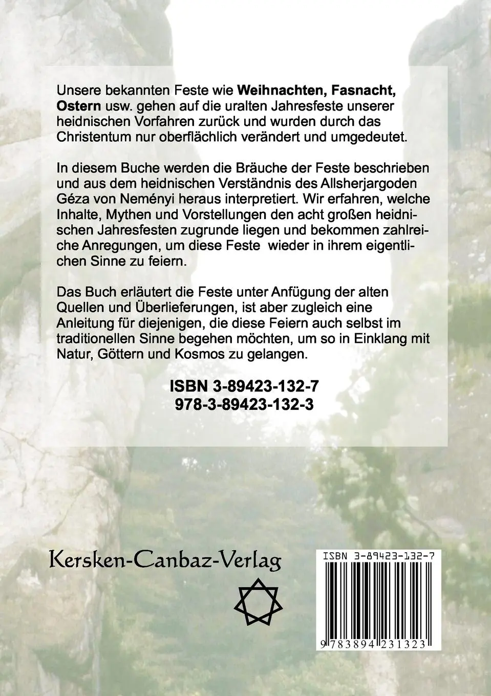 Rückseite: 9783894231323 | Die Wurzeln von Weihnacht und Ostern | Heidnische Feste und Bräuche