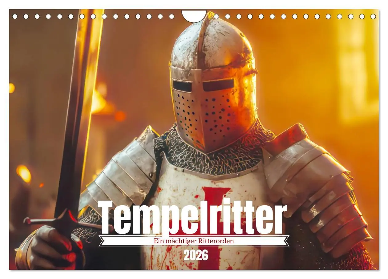 Cover: 9783457941423 | Tempelritter - Ein mächtiger Ritterorden (Wandkalender 2026 DIN A4...