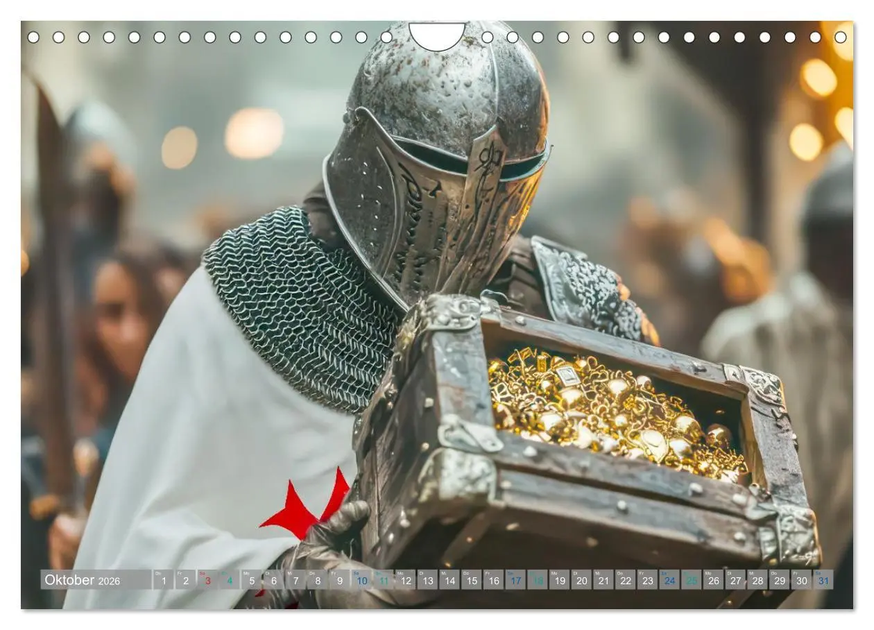 Bild: 9783457941423 | Tempelritter - Ein mächtiger Ritterorden (Wandkalender 2026 DIN A4...