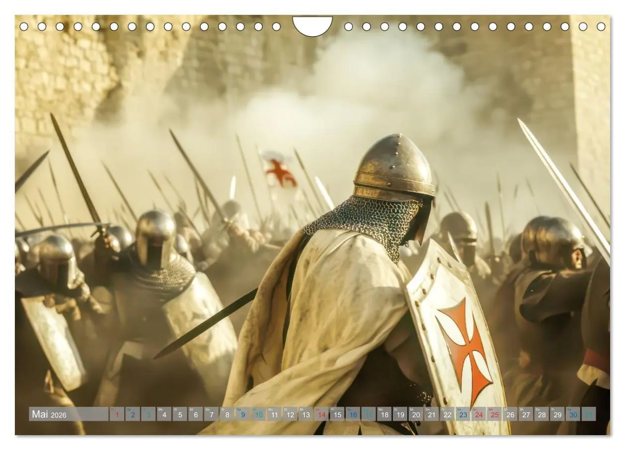 Bild: 9783457941423 | Tempelritter - Ein mächtiger Ritterorden (Wandkalender 2026 DIN A4...