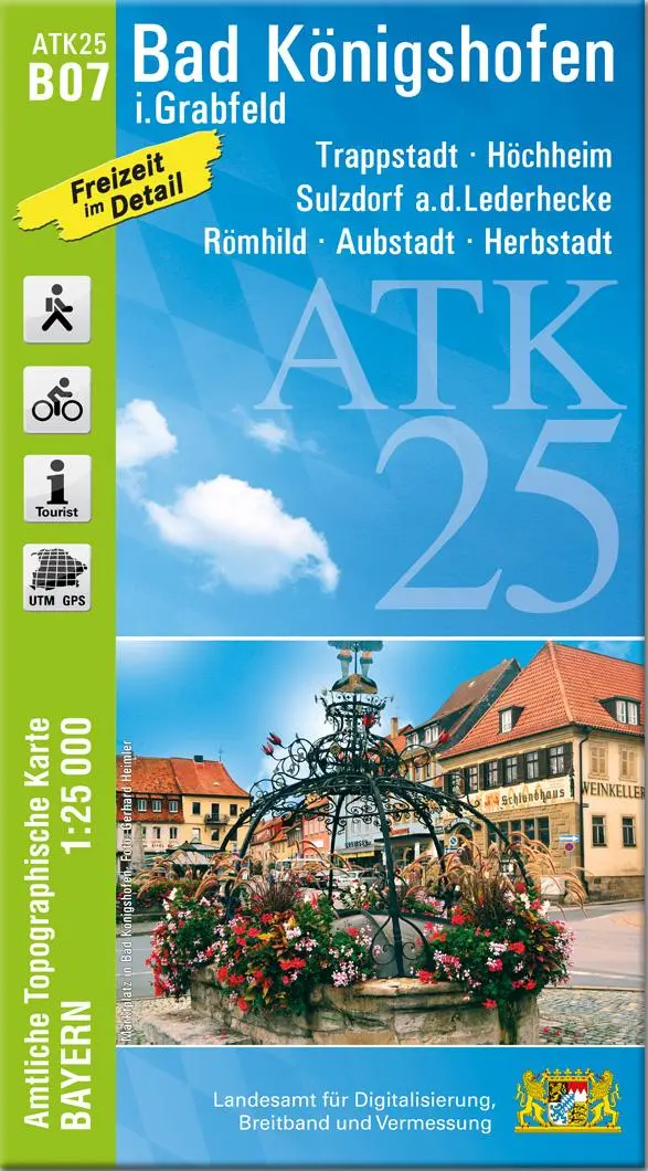 Cover: 9783987761423 | ATK25-B07 Bad Königshofen i.Grabfeld (Amtliche Topographische Karte...