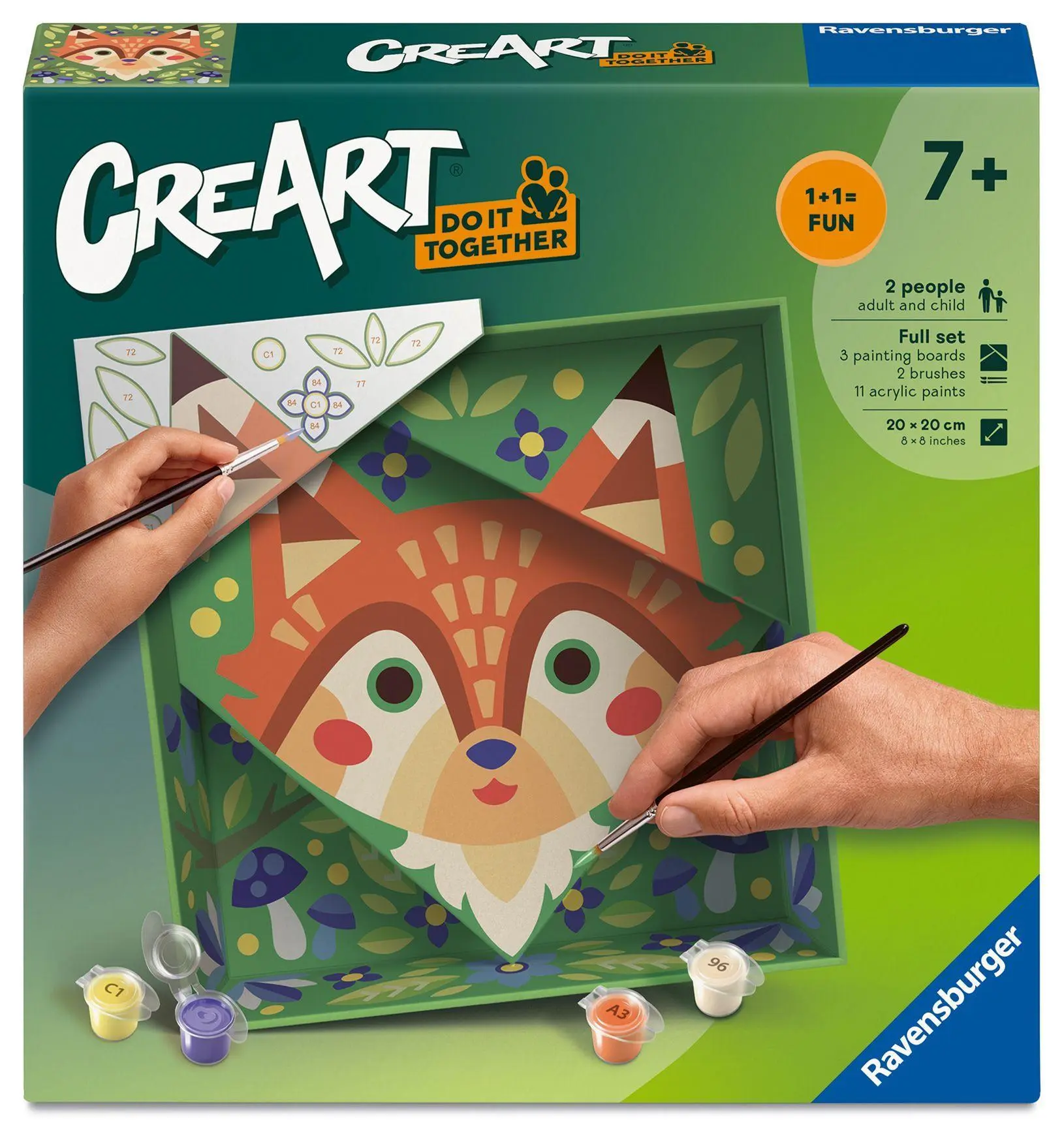 Cover: 4005555231523 | CreArt, Malen nach Zahlen Do it together - Fuchs | Spiel | Deutsch