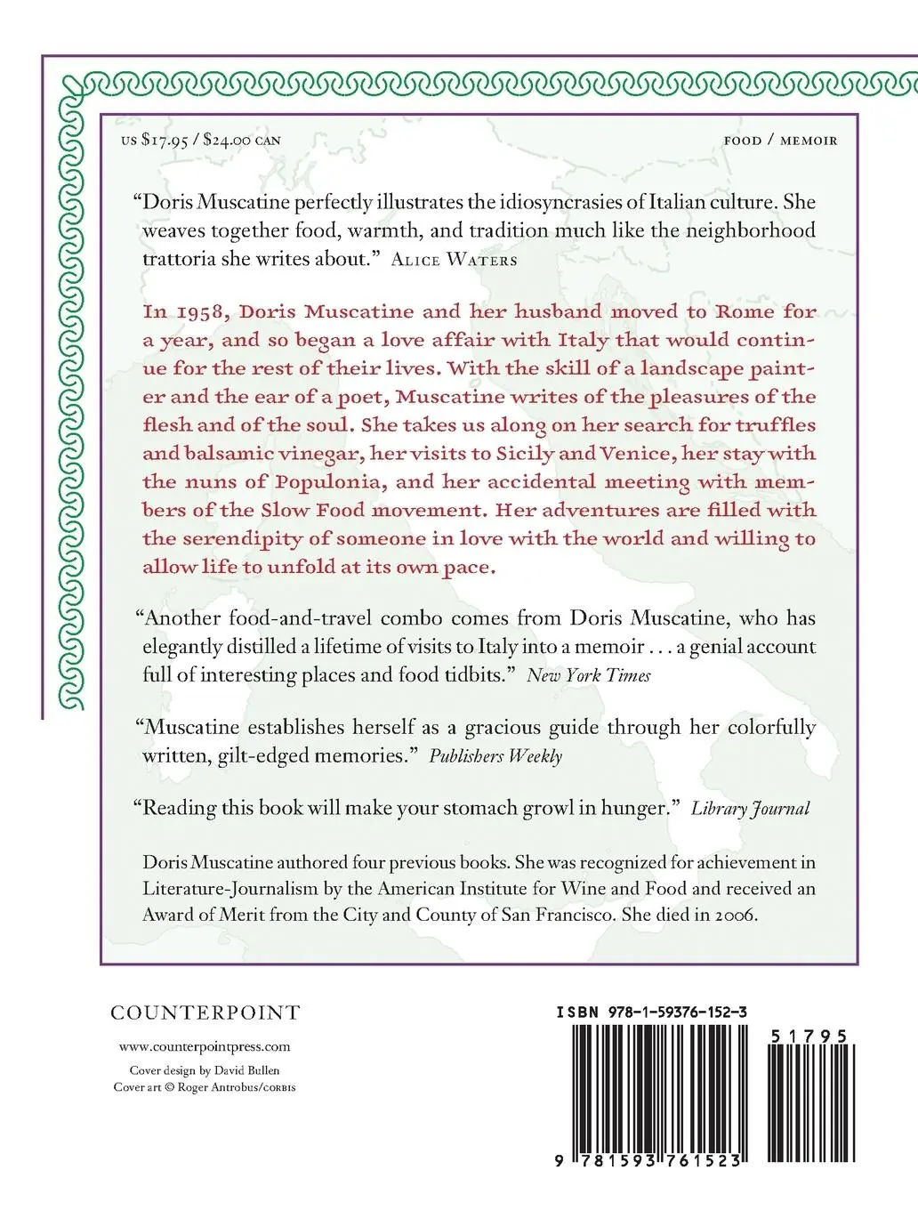 Rückseite: 9781593761523 | The Vinegar of Spilamberto | Doris Muscatine | Taschenbuch | Englisch