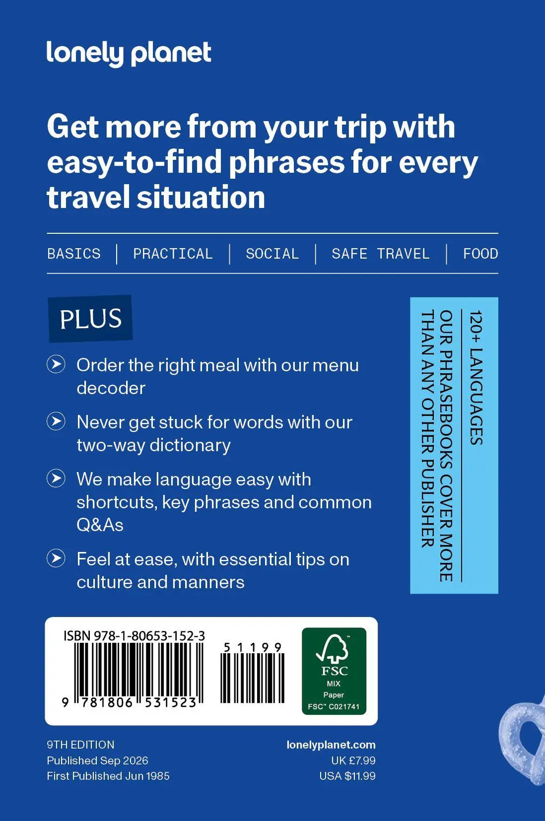 Bild: 9781806531523 | Lonely Planet German Travel Phrasebook &amp; Dictionary | Lonely Planet