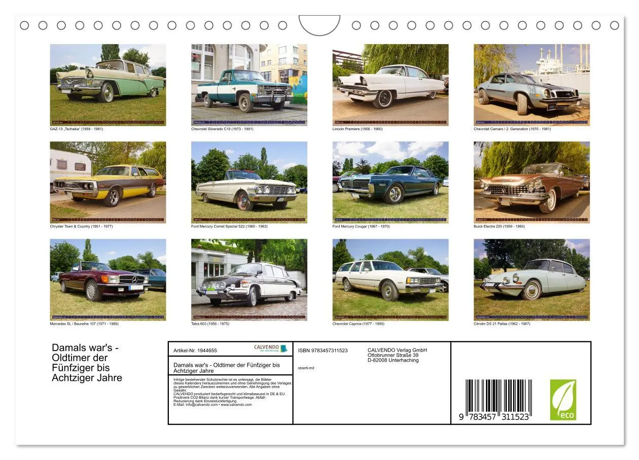 Bild: 9783457311523 | Damals war's - Oldtimer der Fünfziger bis Achtziger Jahre...