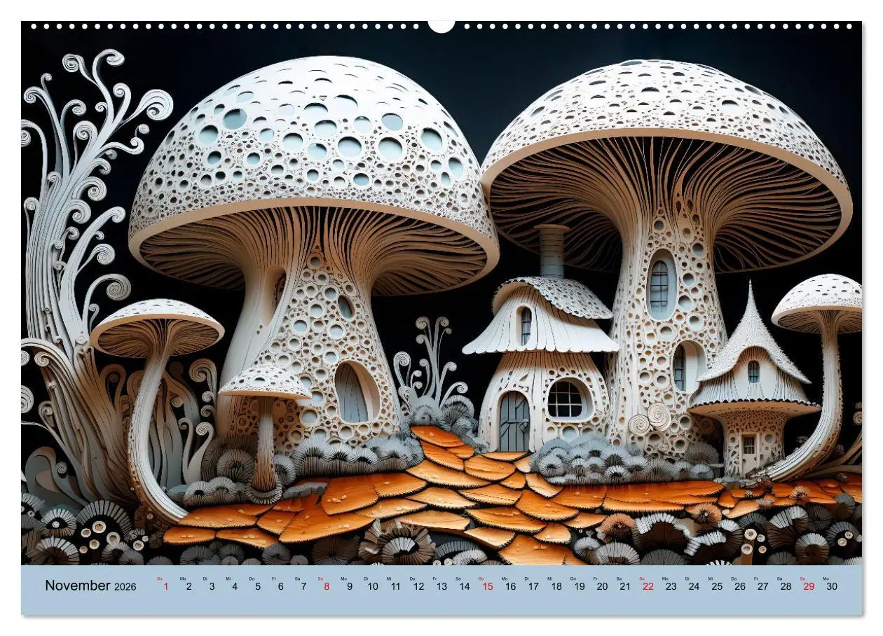 Bild: 9783457481523 | Magie der Pilze (hochwertiger Premium Wandkalender 2026 DIN A2...