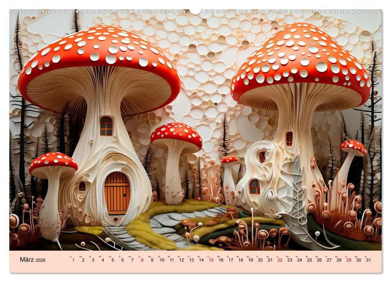 Bild: 9783457481523 | Magie der Pilze (hochwertiger Premium Wandkalender 2026 DIN A2...